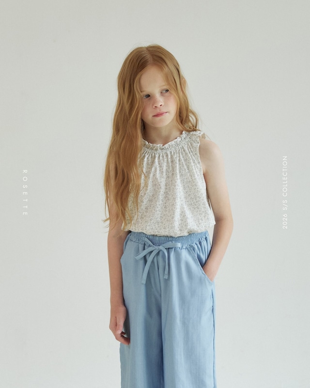 【取寄】rosette|arbel sleeveless tee|アルベルノースリーブT|XS-XL|kids|26 summer 2nd