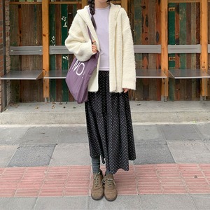 floral tiered long skirt　J00195