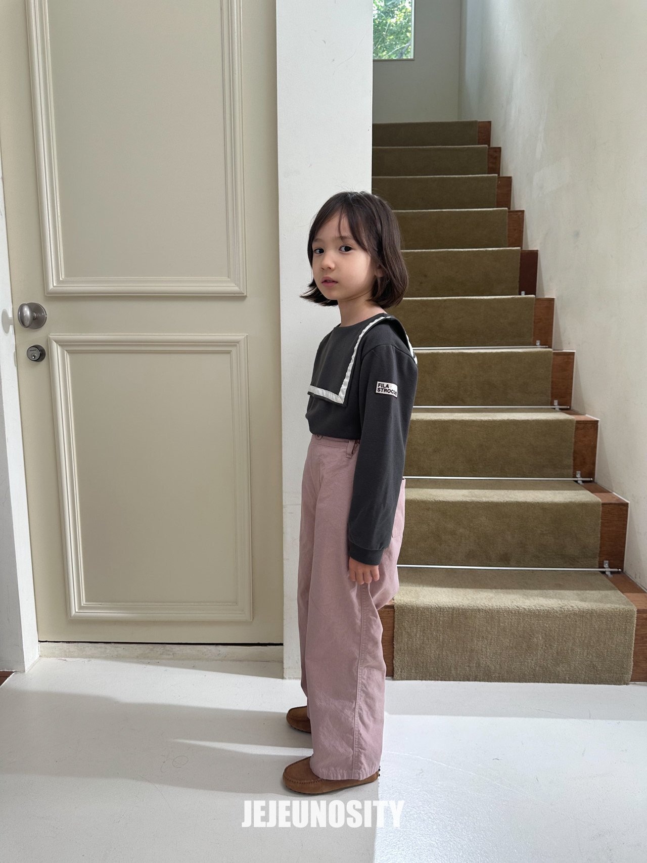 【jejeunosity】スクールカットソー チャコール 80〜110cm 240904 - 8