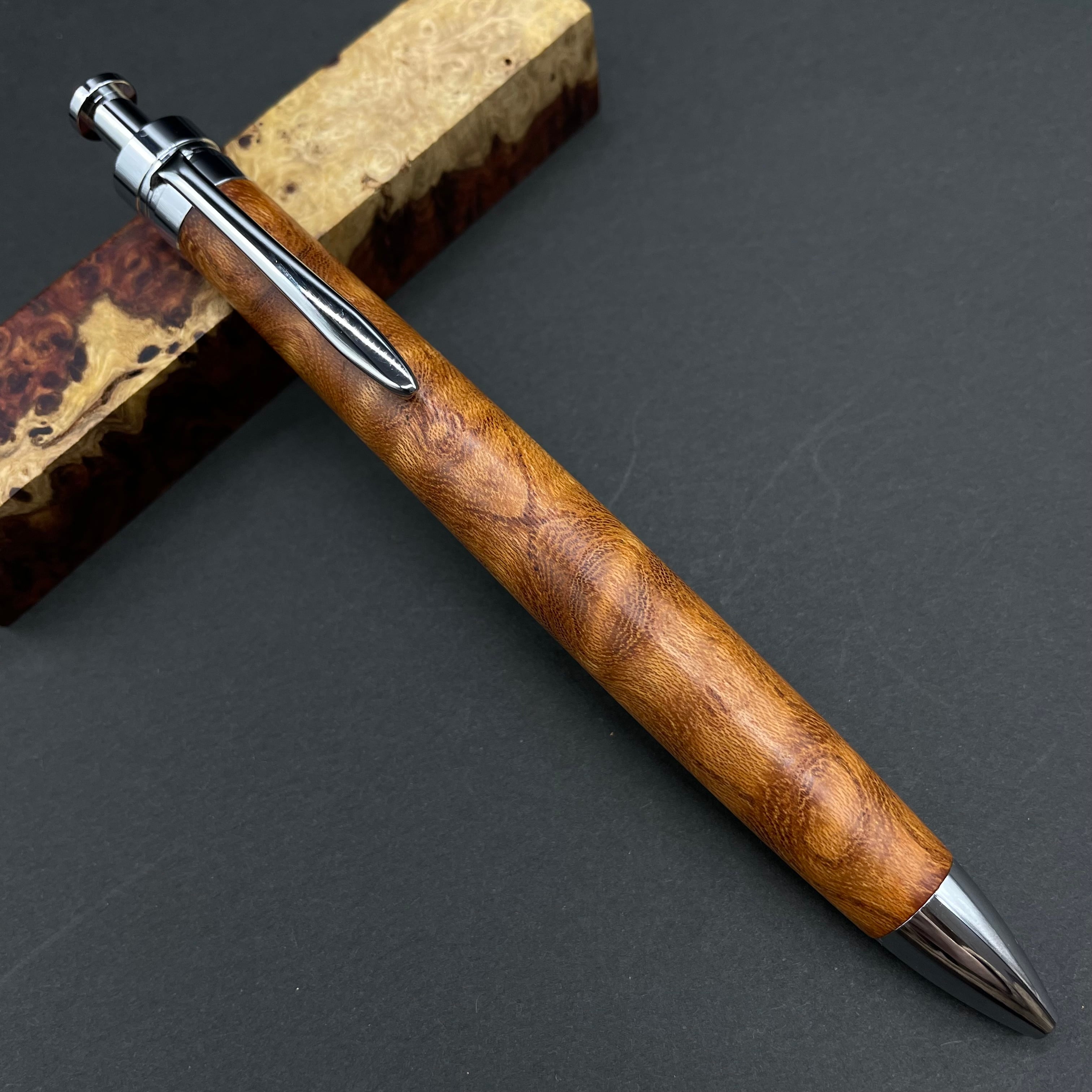 ゼブラウッド】木軸ペン 三神シャープ1100 / 三神ボール1000 | 富士瘤