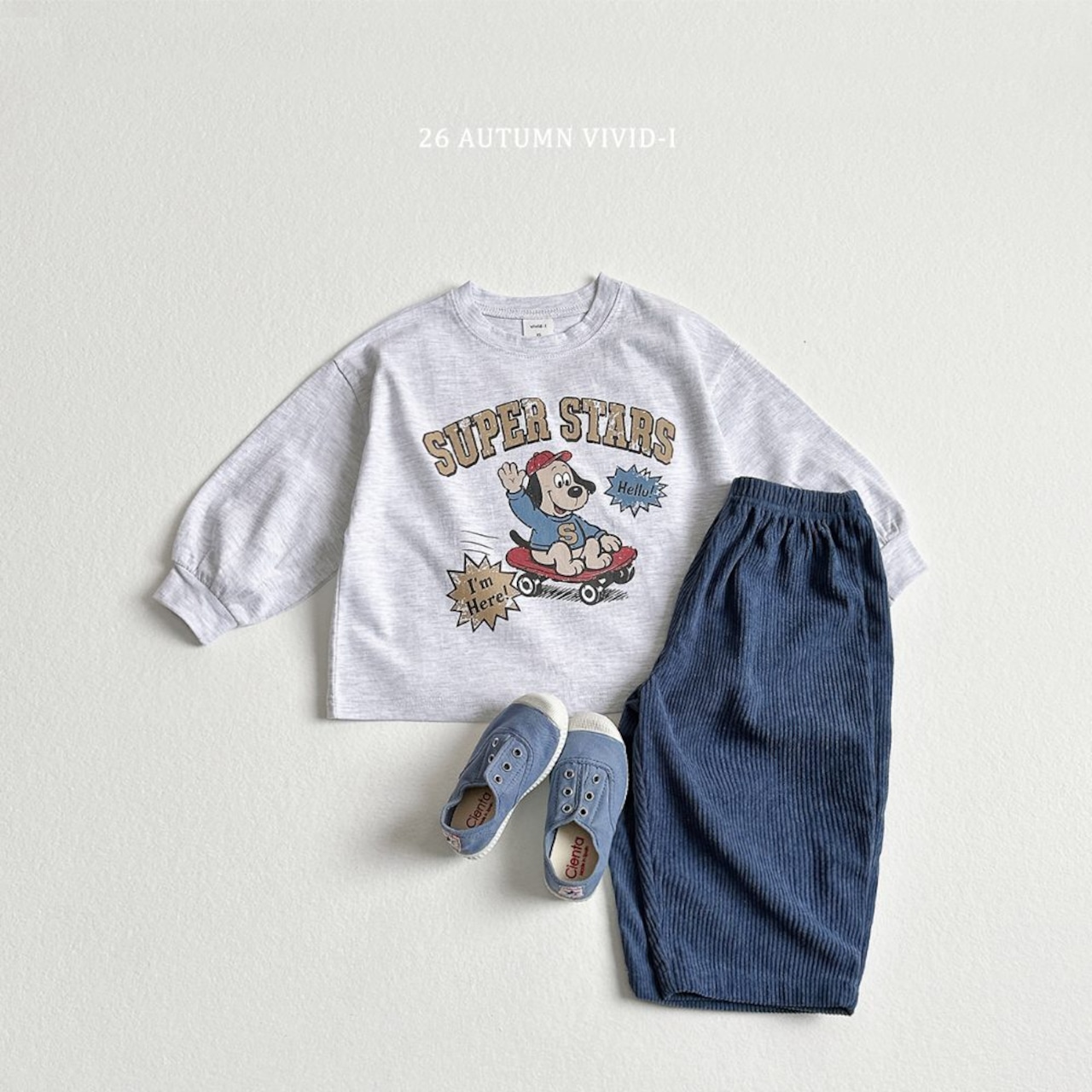 【取寄/韓国直送】VIVID-I スーパースターTシャツ|秋服|韓国子供服|26/AT