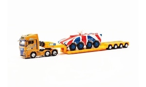 herpa / ヘルパ 1/87 MAN TGX GX 6x2 low-boy semitrailer with GTK Boxer England “Spedition Steinle” 316439