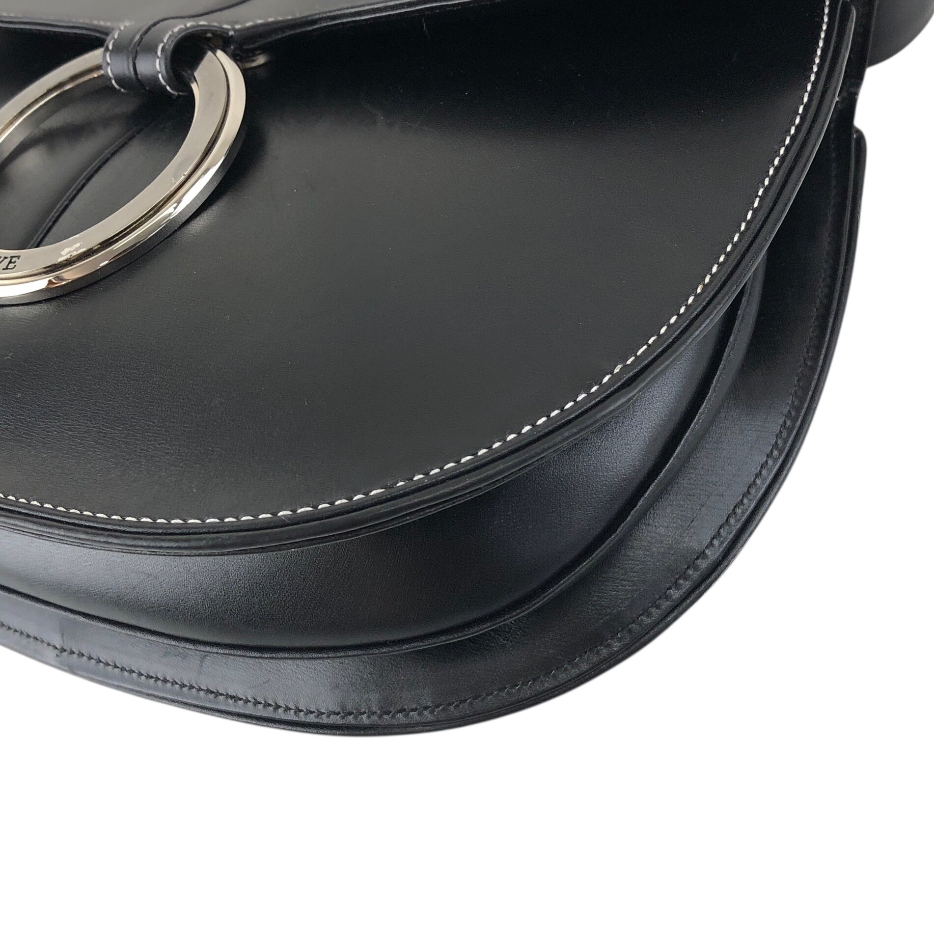 LOEWE ロエベ ショルダーバッグ ブラック サークルモチーフ ロゴ
