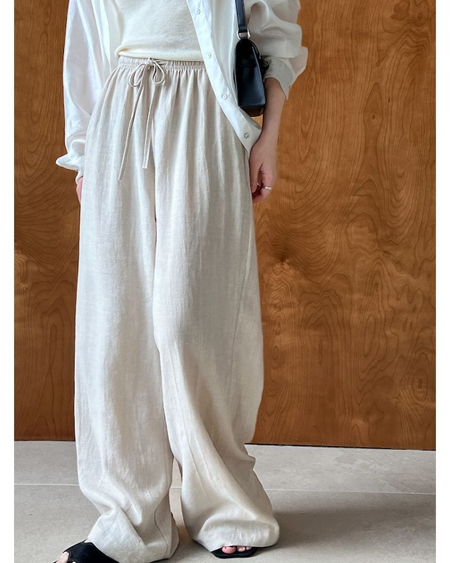 Cotton Linen Easy Pants