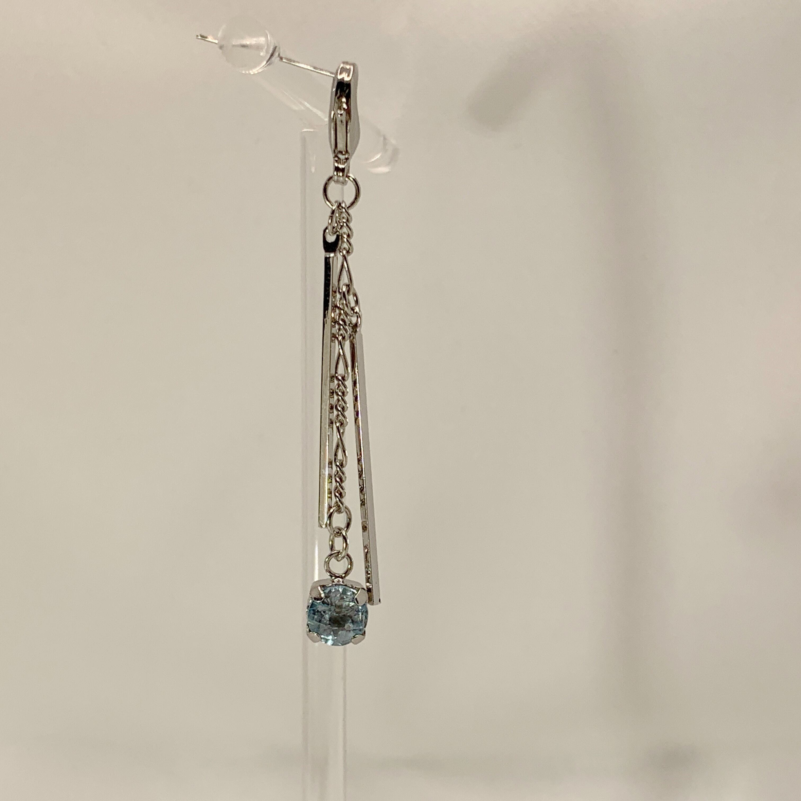 スカイブルートパーズ&メタルバー マスクチャーム