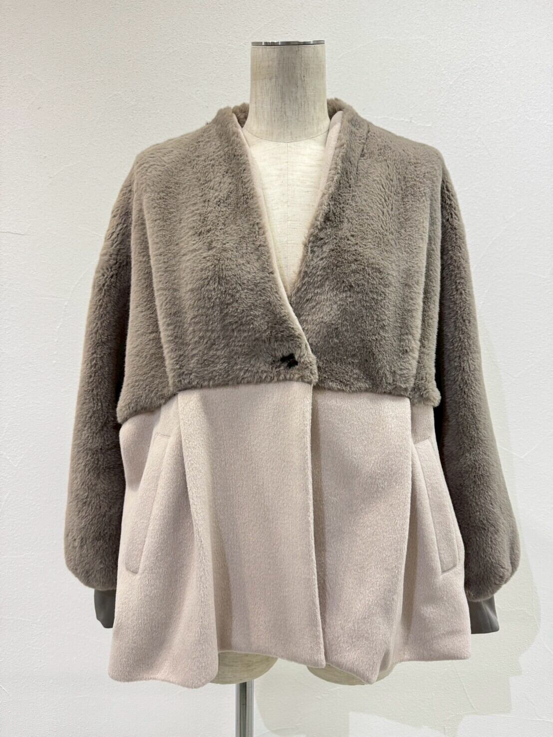 マフラー付き太陽のグラニースクエアカーディガン カーディガン 2Wayポップコーンカーディガン レディース