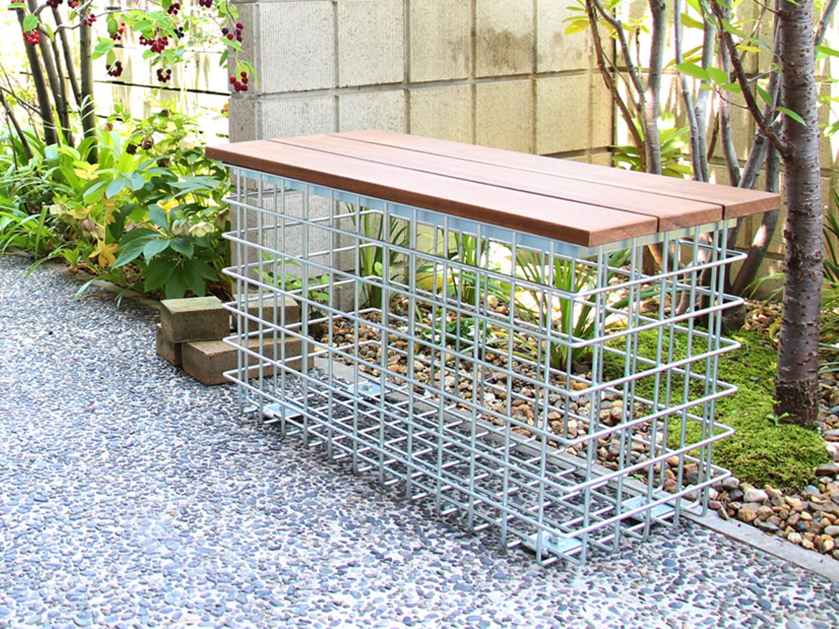 ガビオン　★送料無料★ 蛇籠　ストーンボックス　ふとん箱　ロックガーデン ガビオン ベンチ ☆送料無料☆ 蛇籠 スパイラルバー ストーン