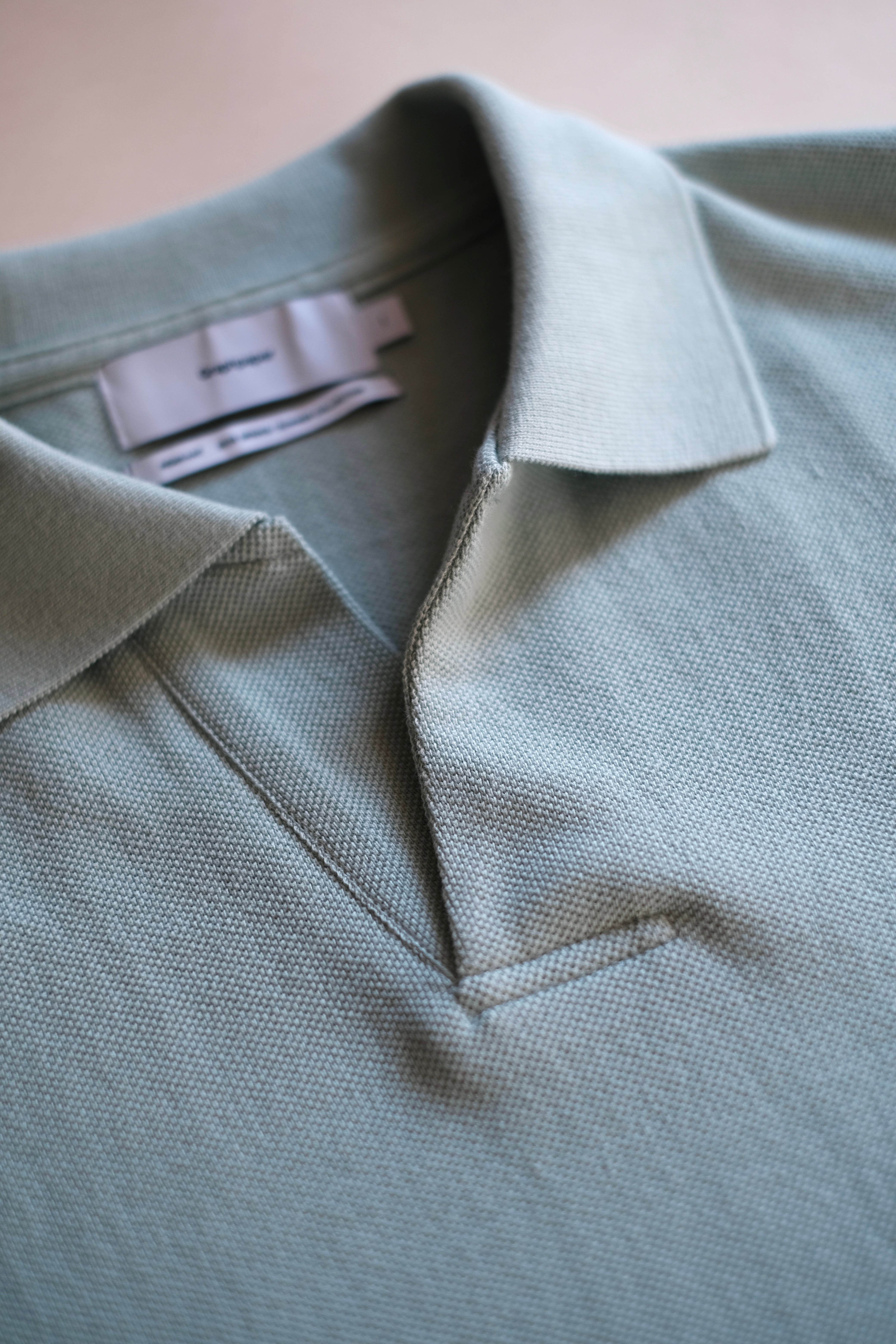Graphpaper / Cotton Pique Jersey S/S Skipper Polo | LIVING