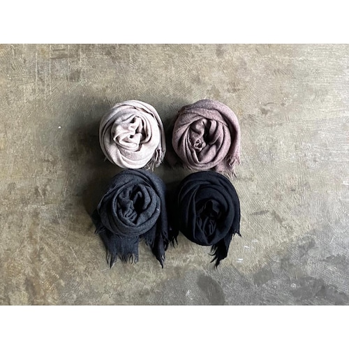 SOIL(ソイル ) Melange Boiled Wool Plain Stole