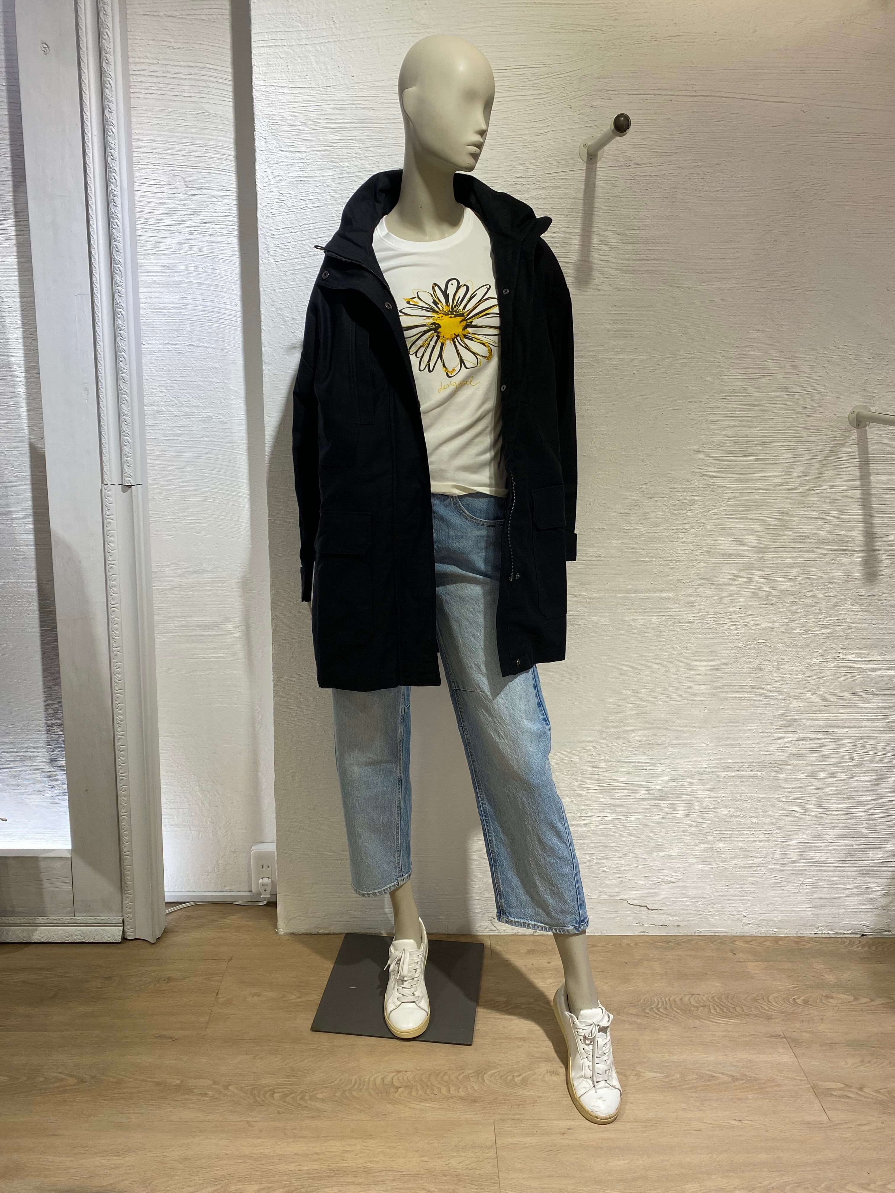 Desigual グリーン　ミックス　コート Size 40　レア koran_ko88-23wwew21-gr