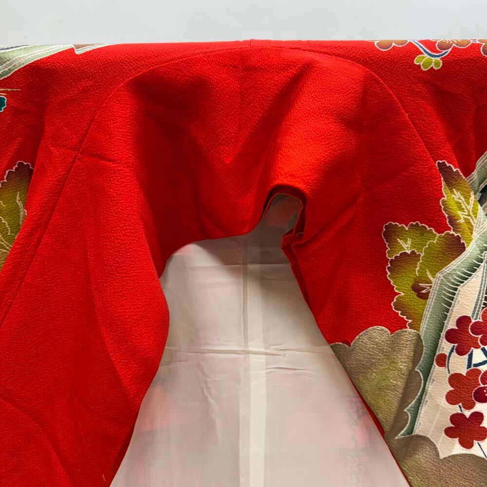 ★婚礼衣装★本振袖　引き振袖　正絹　花嫁 楽天市場】【振袖 レンタル】 結婚式 結納R2077 正絹 白 椿に