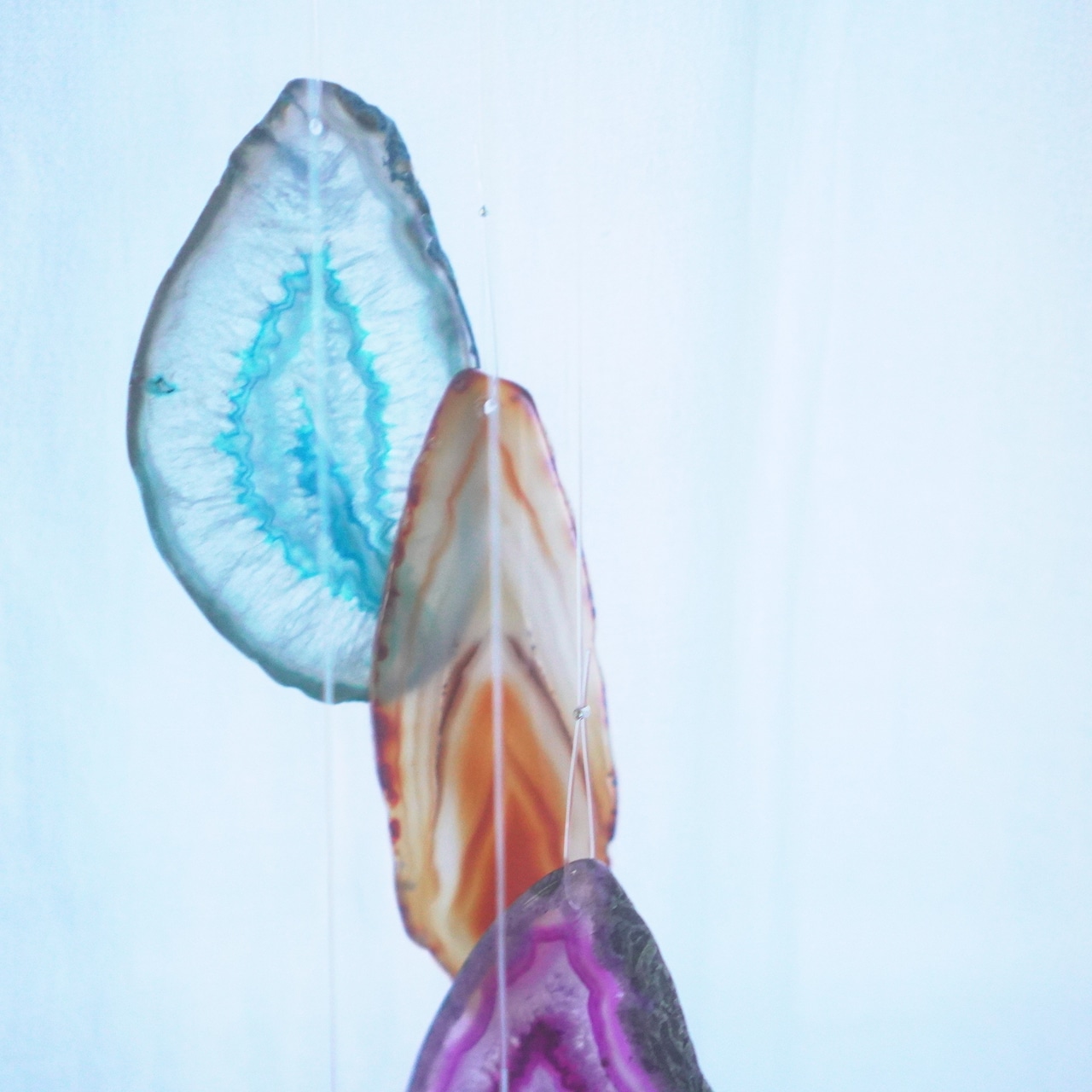 Flower Bouquet 15 - アゲートヒーリングチャイム / Agate Sun Catcher Wind Chime 1014