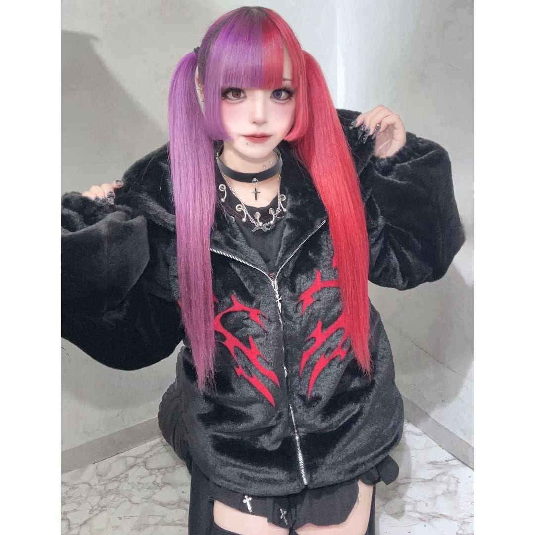 11/27新着】ウサ耳トライバルチェーンファーブルゾン | VOLCAN&APHRODITE