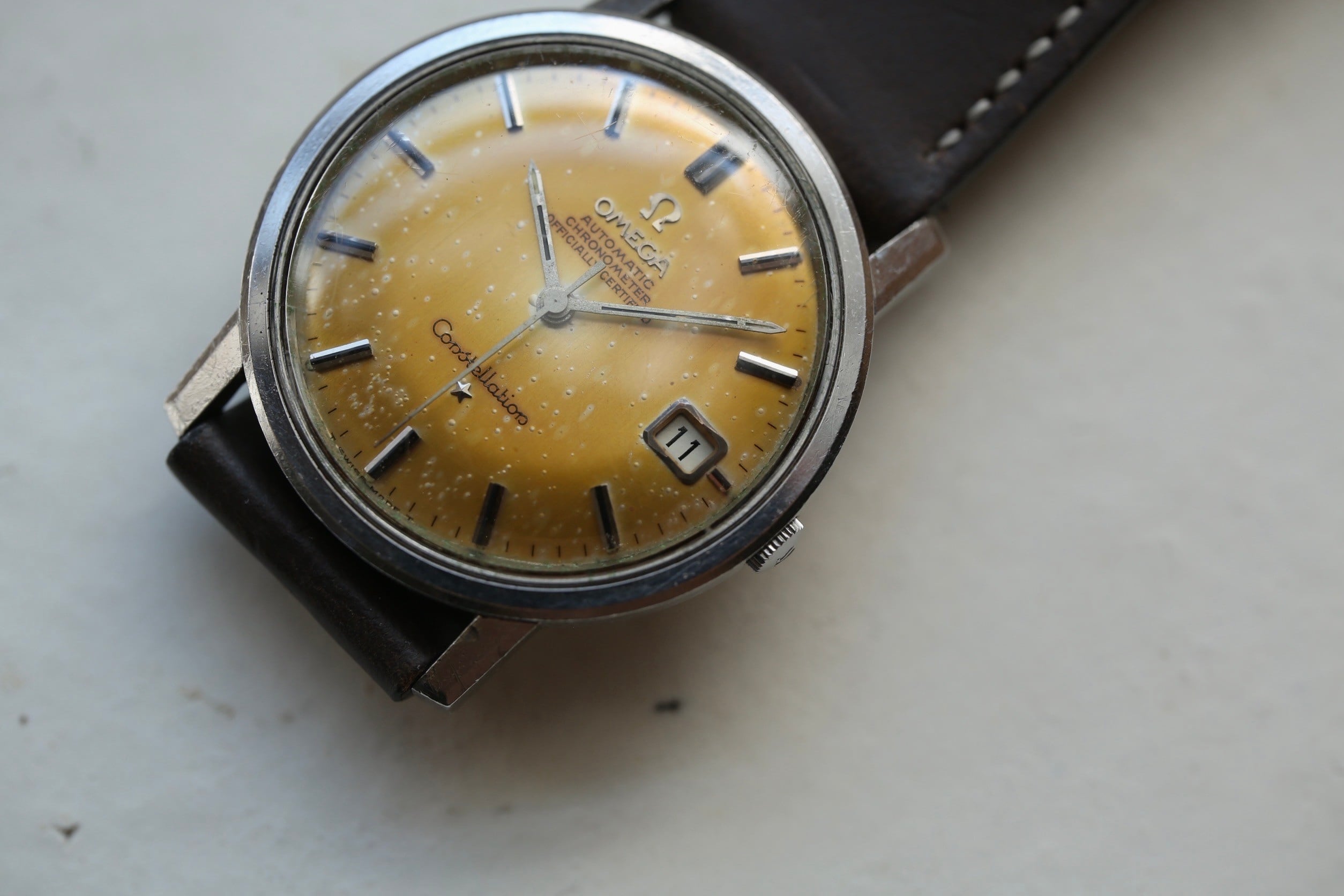 nekoneko OMEGA コンステレーショ 自動巻き デイト OMEGA オメガ コンステレーション デイト スクエア 自動巻き