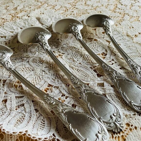 フランス アンティークカトラリー シルバープレートのスプーン [L031