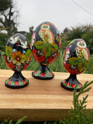 プィサンカ・土台付き（イースター・エッグ）9cm（ホメンコ作）