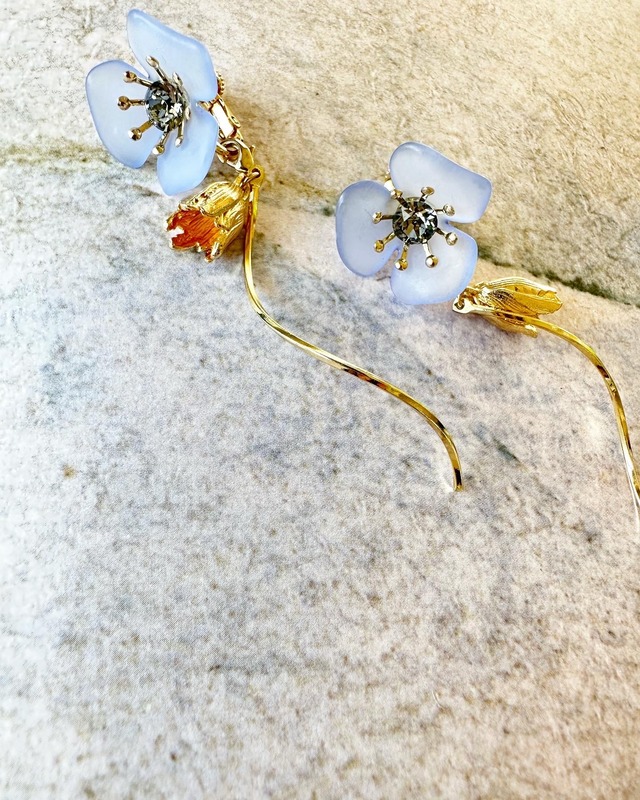 clear with tulip 【 blue 】
