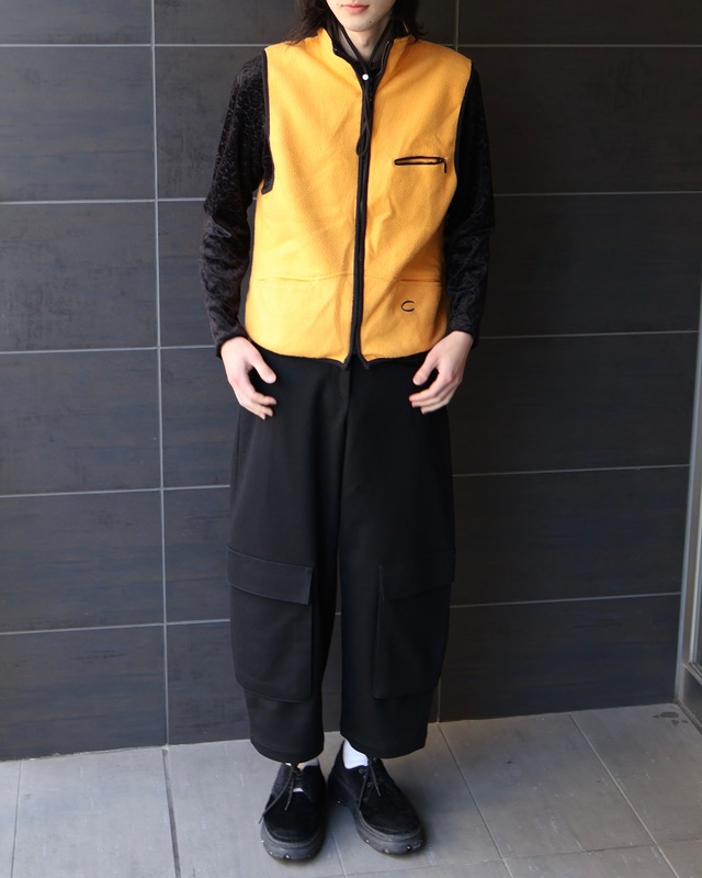 reversible zip-up fleece vest