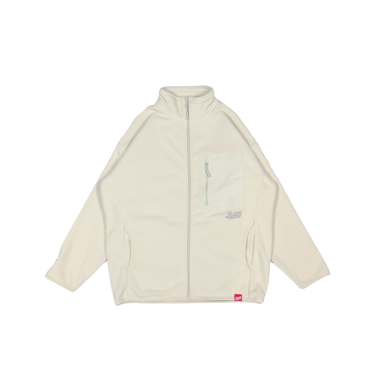 LOGO PATCH MICRO FLEECE JACKET [ECRU]