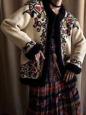 embroidery design knit jacket-5105-12