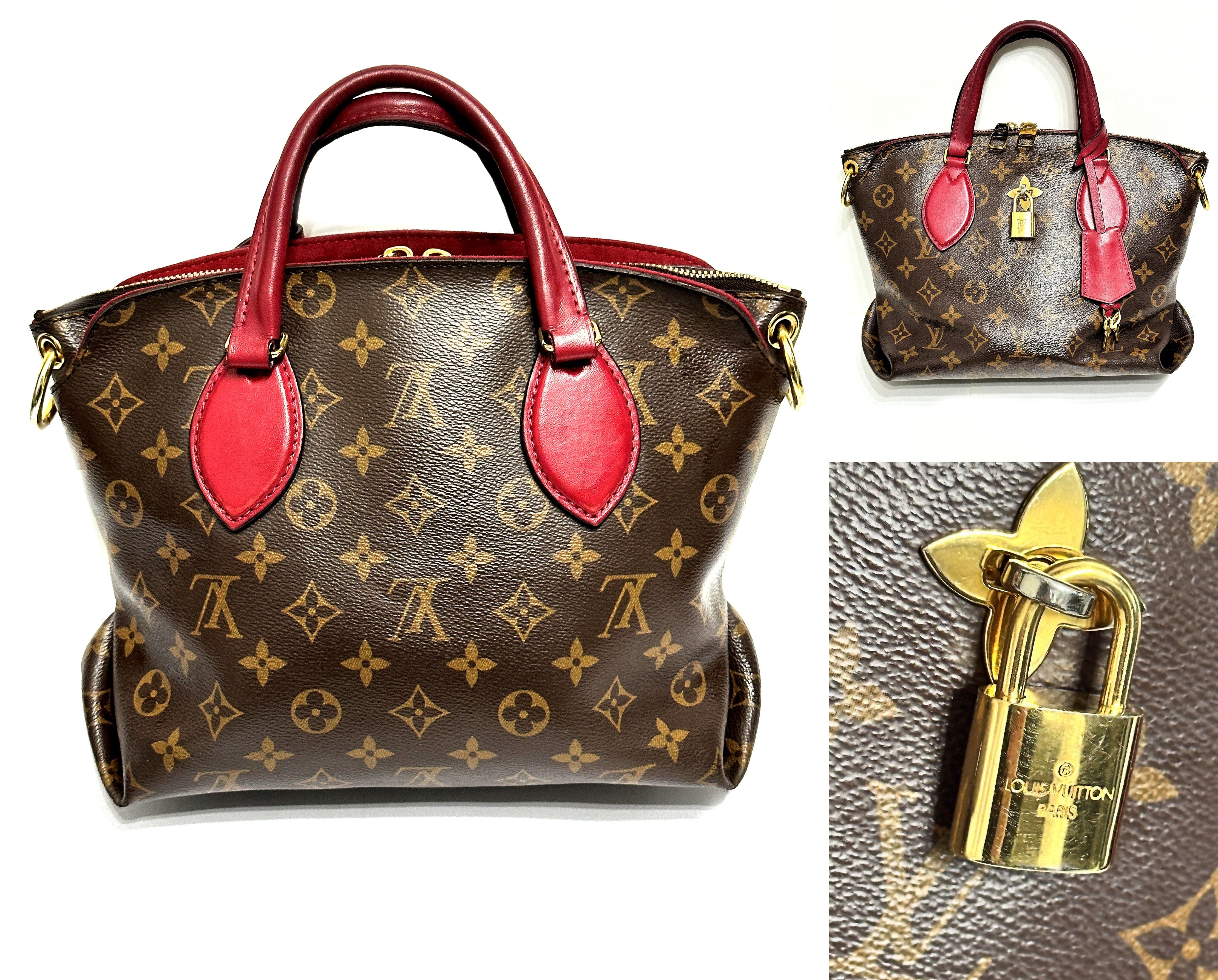 良品　ルイヴィトン　フラワー ジップド トート PM　モノグラム　ハンドバッグ LOUIS VUITTON ルイヴィトン フラワー ジップド トート PM モノグラム