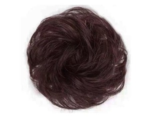 【人気】お団子ウィッグ シュシュ ウィッグ お団子 ポイントウィッグ ゴムバンド 和装 シニヨン 髪飾り カール シニヨン キッズ レディース 可愛い 着物 装着簡単 自然感 七五三 髪飾り 結婚式 成人式 (B)