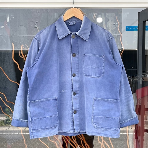 【 Sz:？XL】EURO ヘリンボーン ワークジャケット