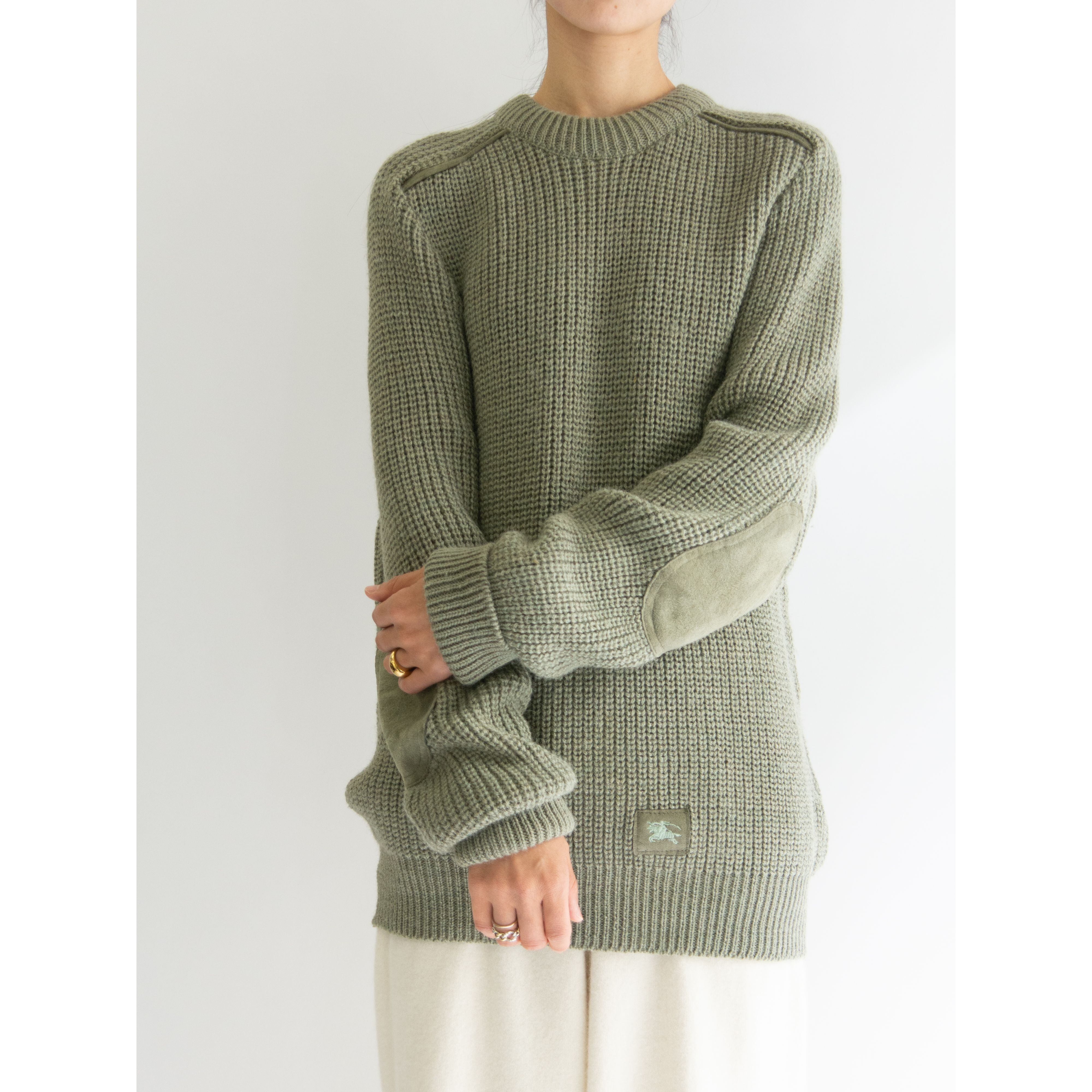 【Burberrys】Made in England 80-90s 100% Wool Commando Sweater(バーバリーズ 英国製 ウールコマンドセーター ニット)
