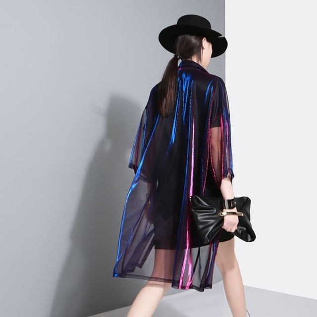 See-through Aurora Shirt / シースルー オーロラ シャツ