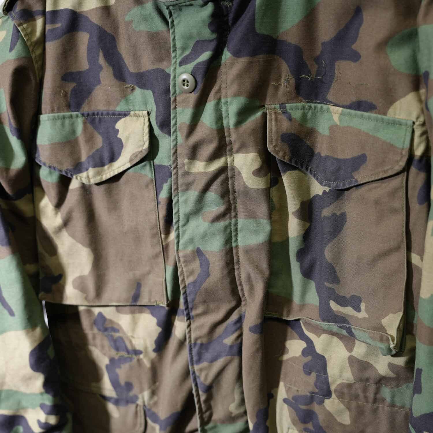 ８０’s M６５アーミーウッドランドカモ 80s U.S. ARMY M-65 フィールドジャケット ウッドランドカモ SMALL