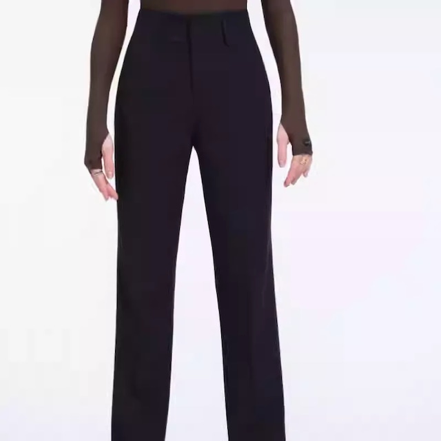 ストレート フルレングス タック ダンスパンツ ds1104