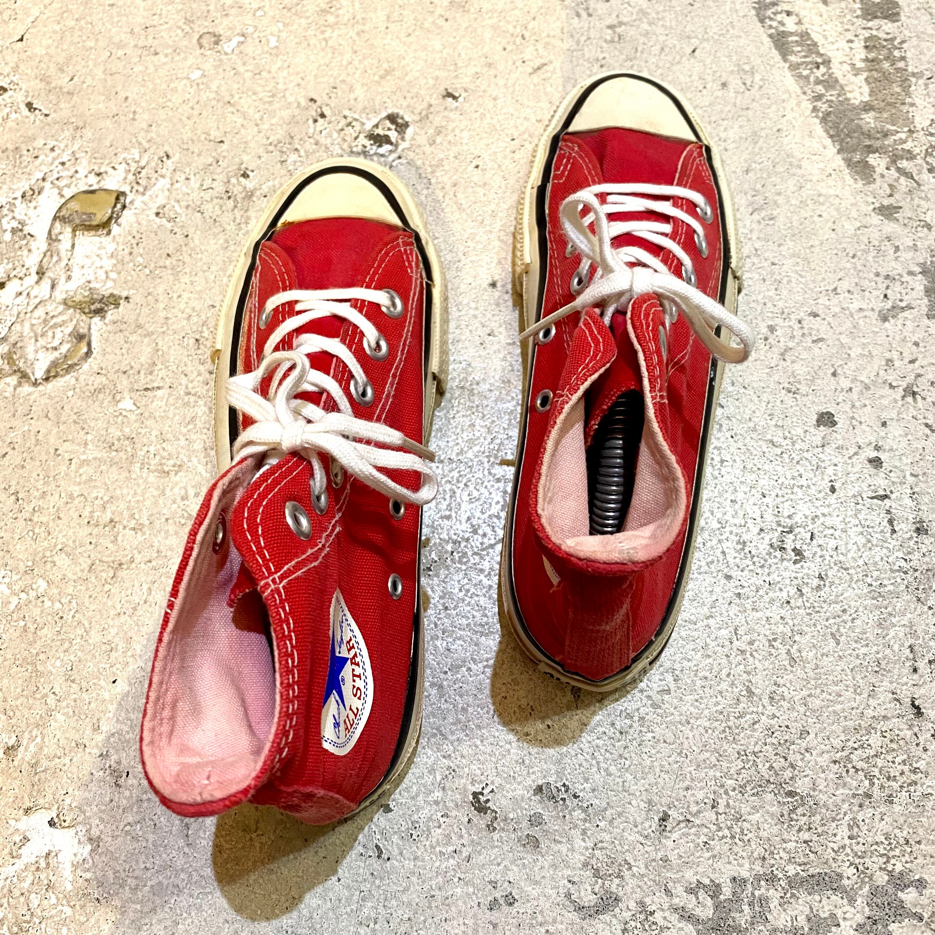 80s CONVERSE / コンバース USA製 ALL STAR HI サイズ3 1/2 レッド 