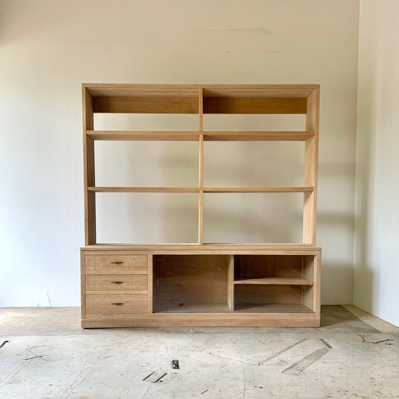 キャビネット　ディスプレイ棚　古家具　0538