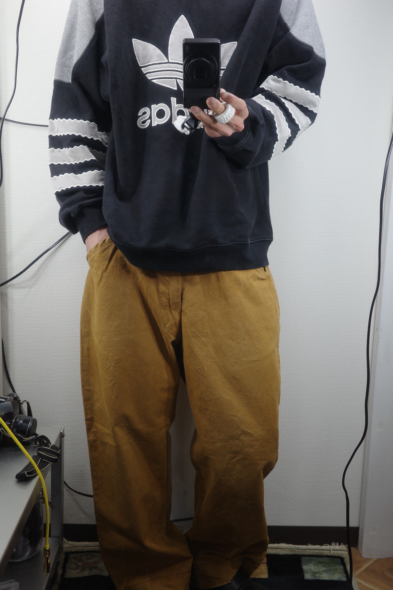 1990s Adidas Logo Printed Hoodie