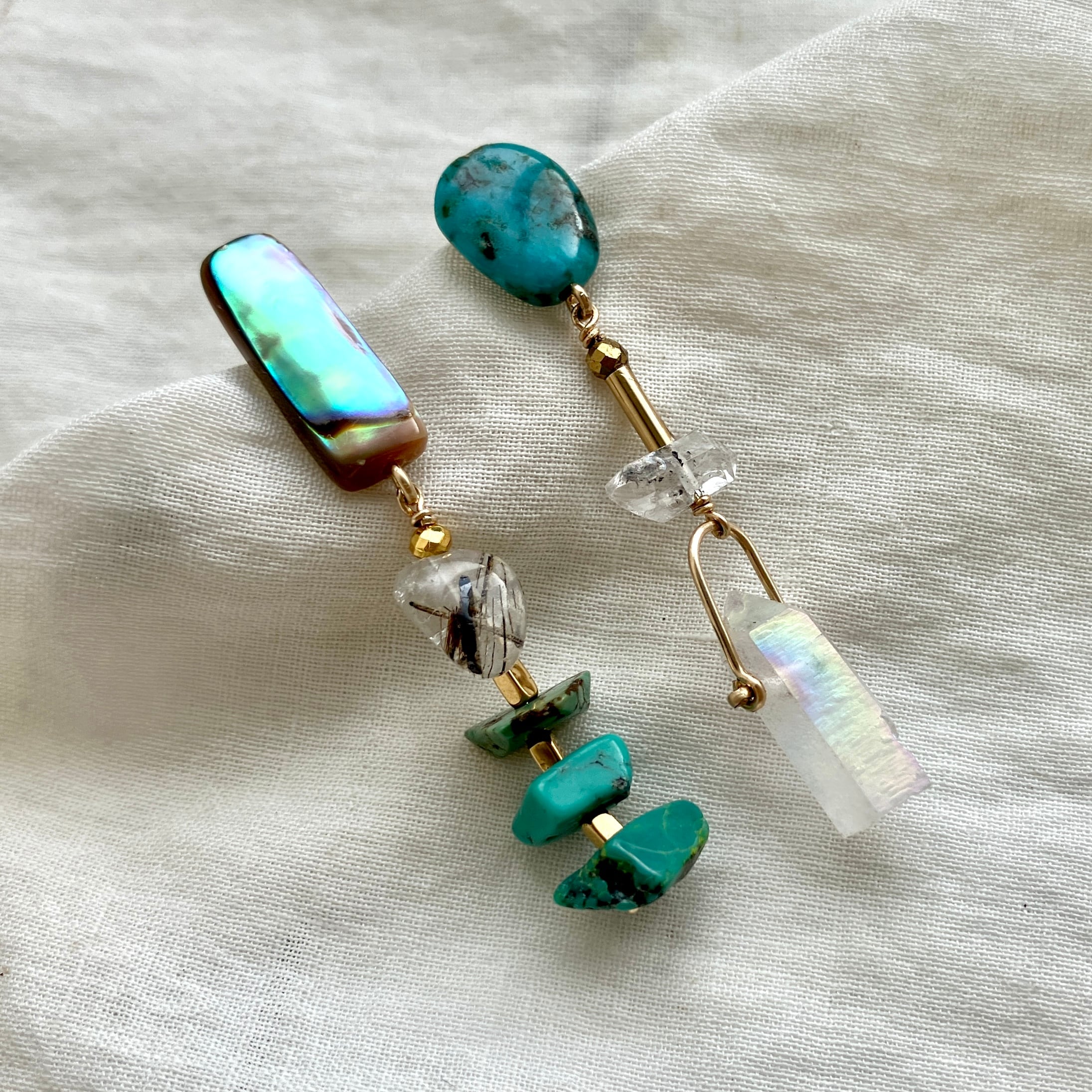 Lightning 雷光 K14gfスタッドピアス 1点もの | simon Lightning 雷光 K14gfスタッドピアス 1点もの | simon