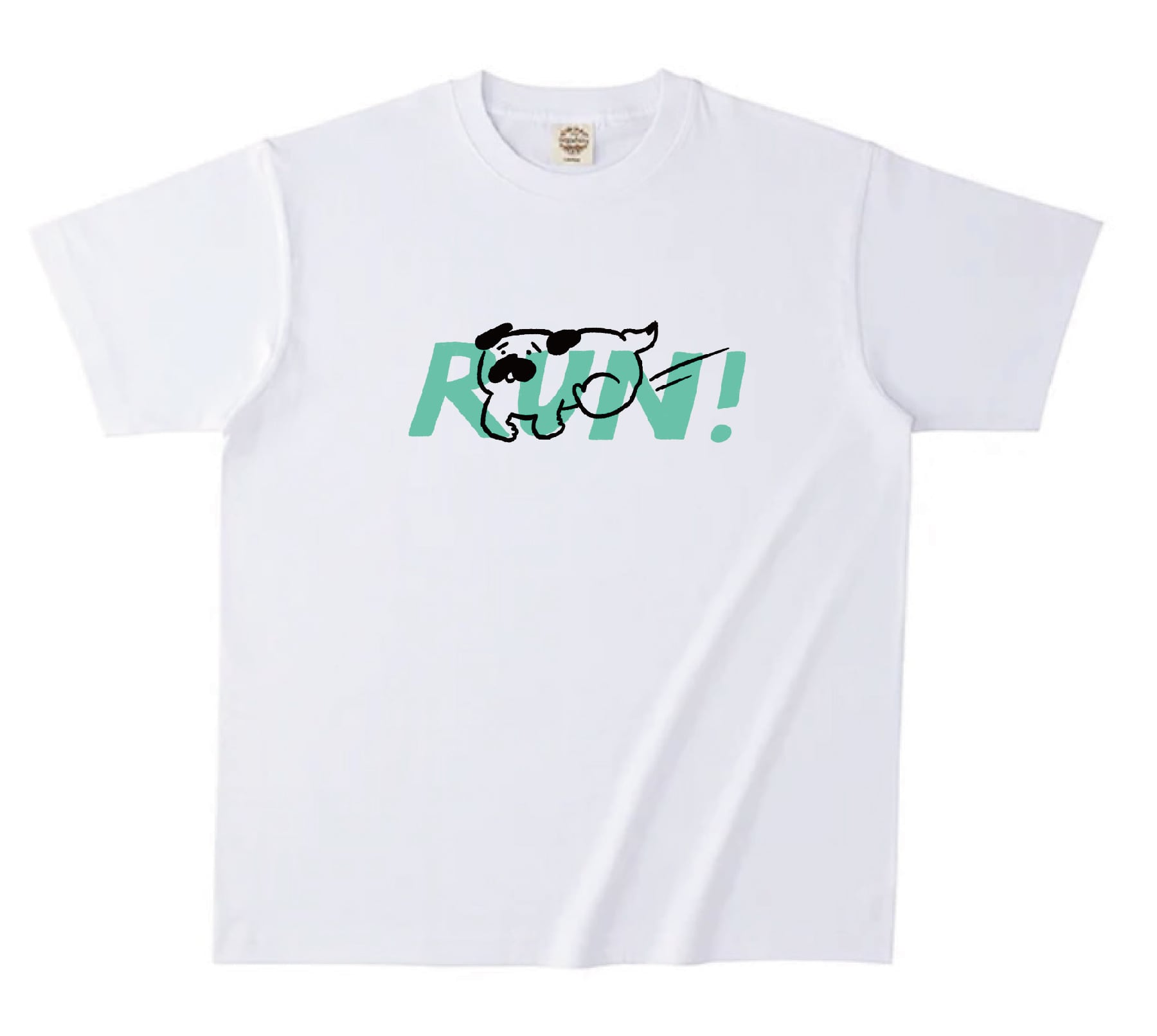【受注生産】オーガニックコットンTシャツ「RUN!」