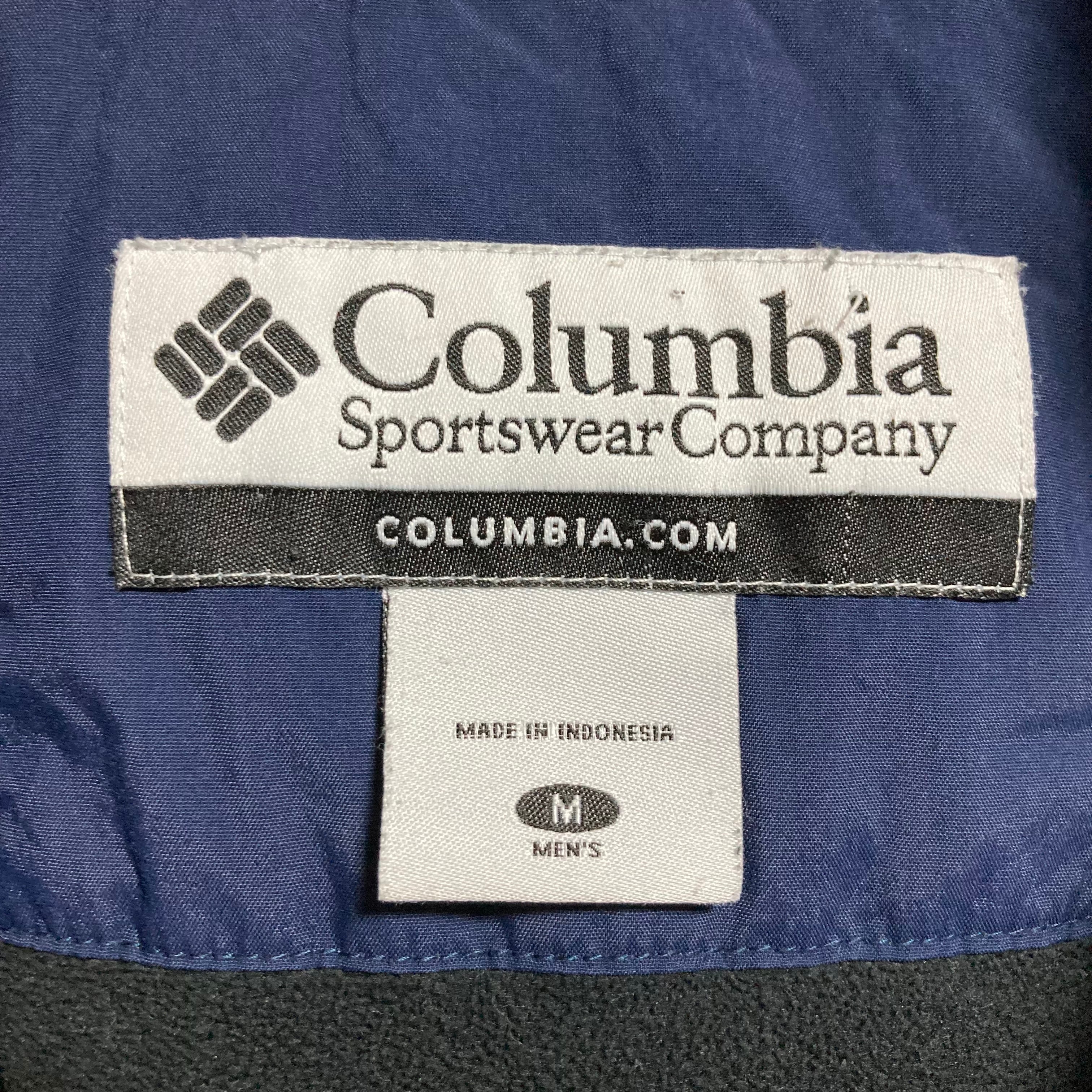 Columbia 刺繍ロゴ ダック地ジャケット フリースジャケット