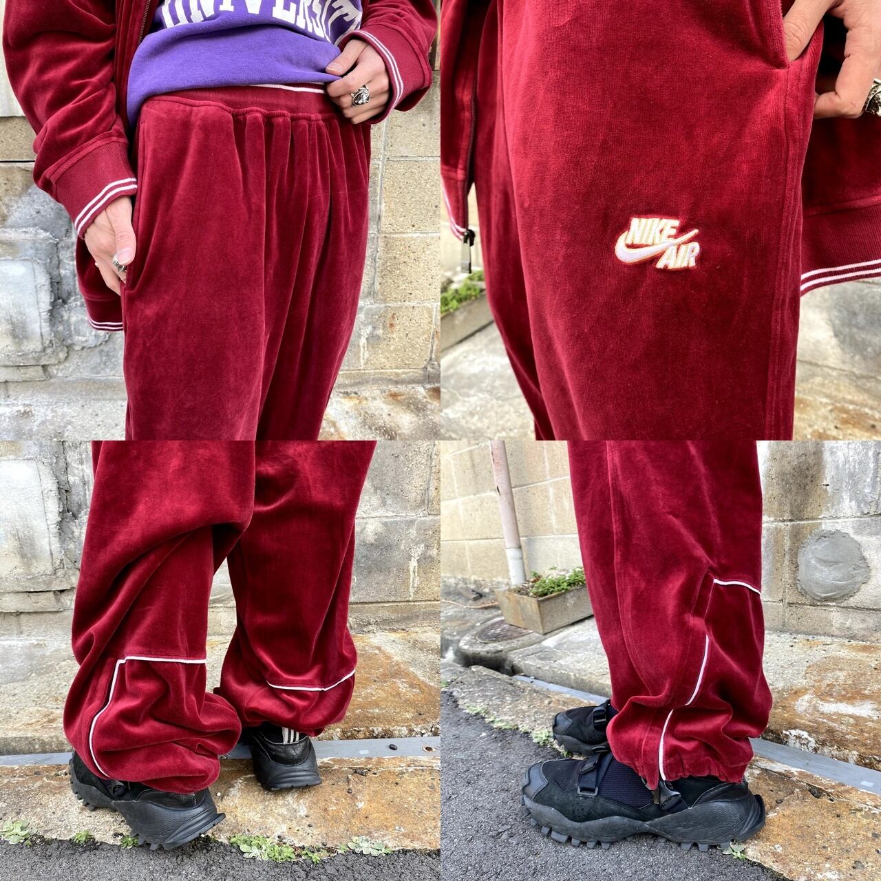 【00s】NIKE ナイキ ベロア ジャージ トラックジャケット L