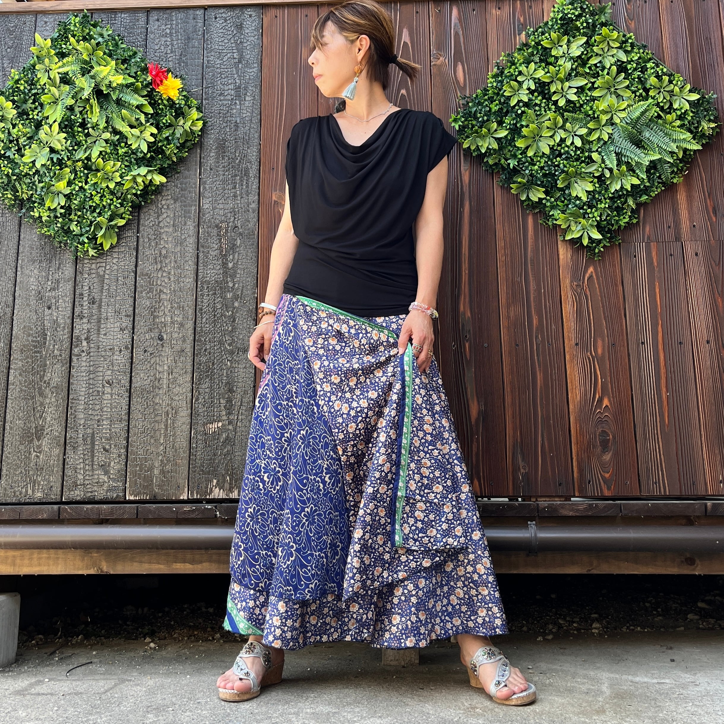 シルク巻きスカート1750 | アジアン雑貨ルチュ 