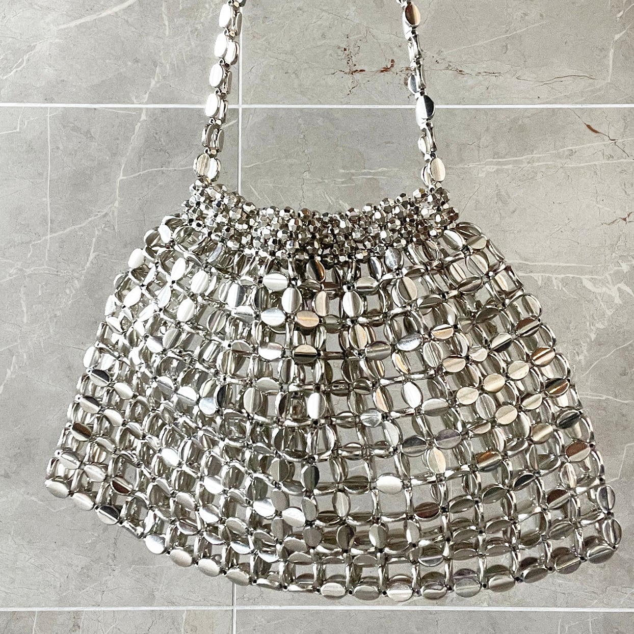 【追加】メタルビジュー ミニハンドバッグ