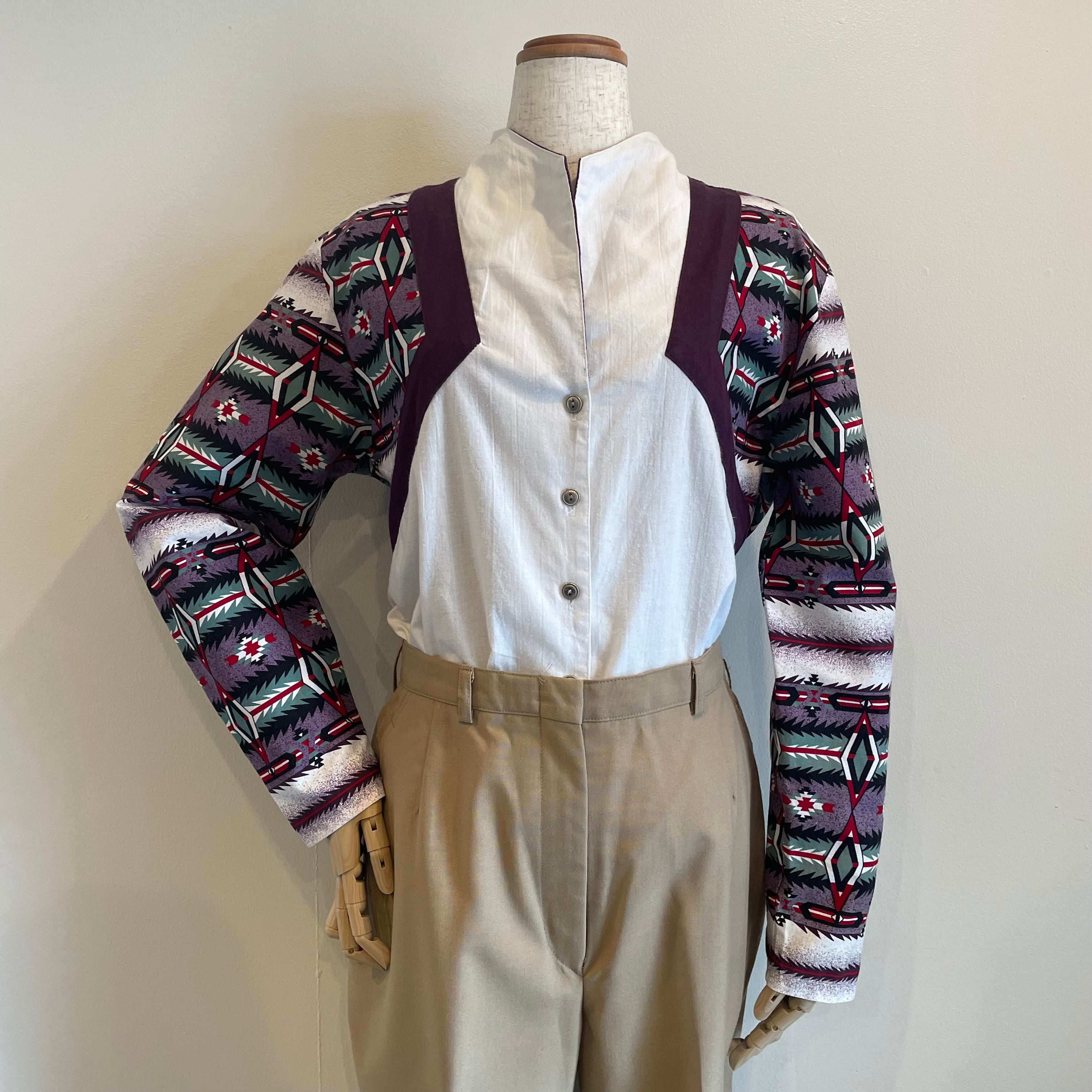 ヴィンテージ ネイティブ柄 デザイン シャツ | Monique vintagestore 