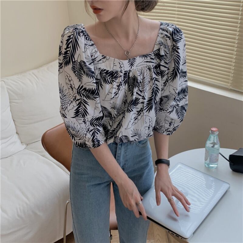 サマースタンダードルーズシャツ スタイル レトロ 夏物 YY-ファッション11877303145