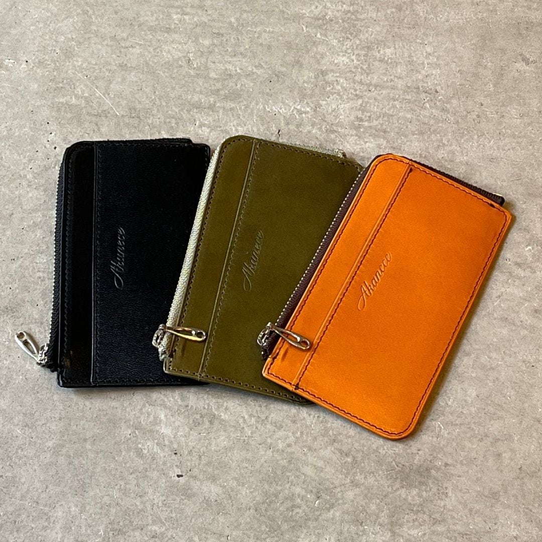 栃木レザー】本革L字ファスナーフラグメントケース〈Leather Fragment