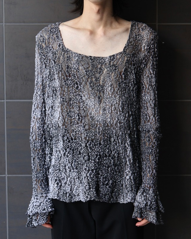 embroidery sleeve flare second knit