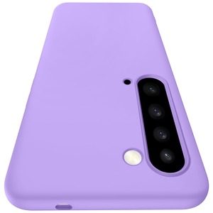 【在庫のみ】AQUOS R5G 用 ケース シリコン質感 TPU アクオス R5G SH-51A SHG01 スマホケース 耐衝撃 衝撃吸収 柔軟性 米軍MIL規格 ストラップホール付き 薄型 軽量 擦り傷防止 カメラ保護 スリム 人気 携帯カバー 紫 R104-PYMS-R5G-XCZ