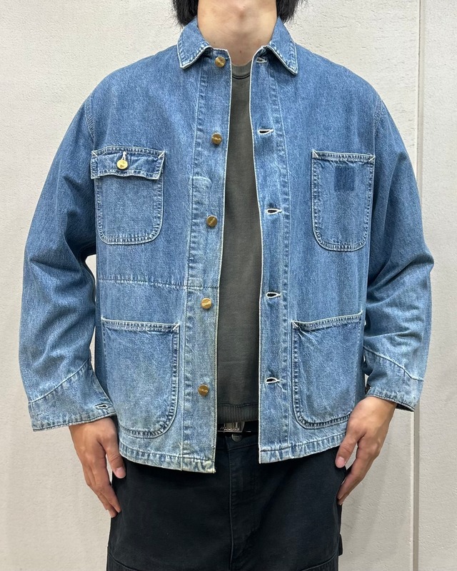 90’s Carhartt Denim Chore Coat “裏地なし” 【下北沢店】