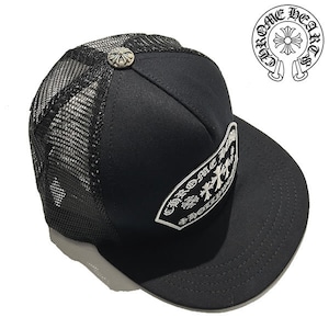 CHROME HEARTS Fabric Front Black Twill Hat　クロムハーツ ロゴ キャップ【301355-blk】