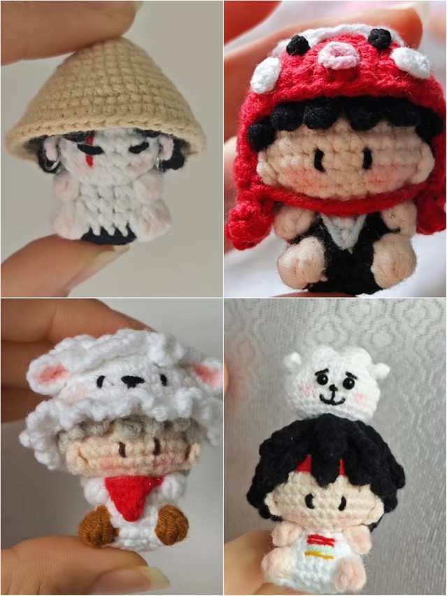 『Miniぐるみ』　編みぐるみ　イゲマジャ　シュガ　ユンギ　ジン