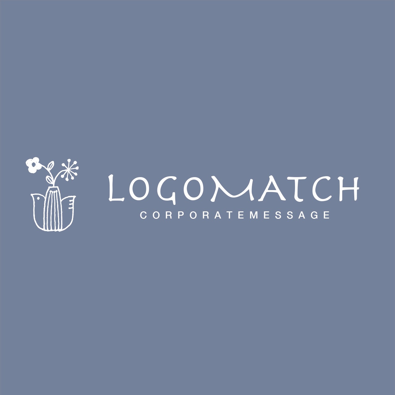 暖かい鳥の花瓶のロゴ