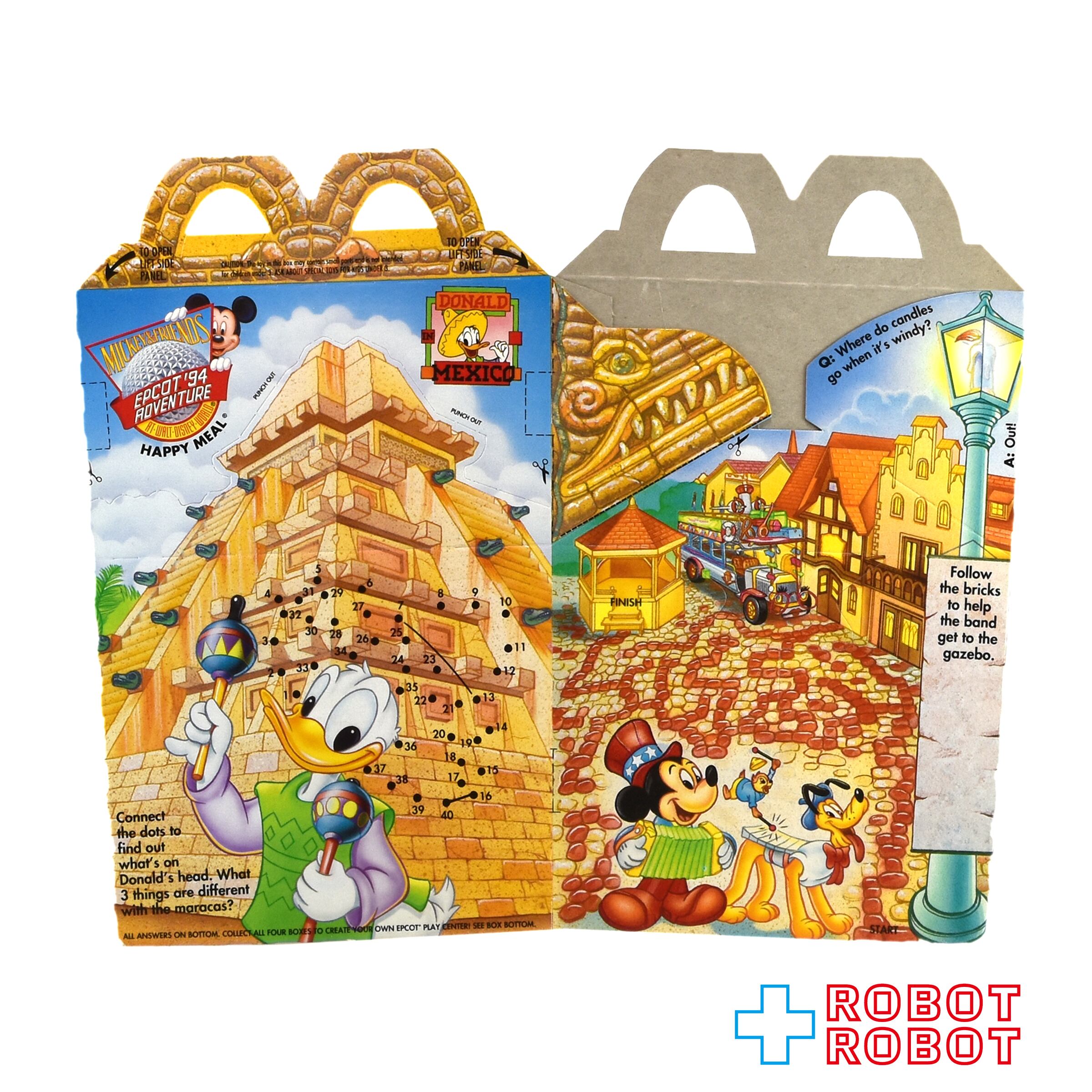マクドナルド ハッピーセット空箱 エプコット'94 アドベンチャー